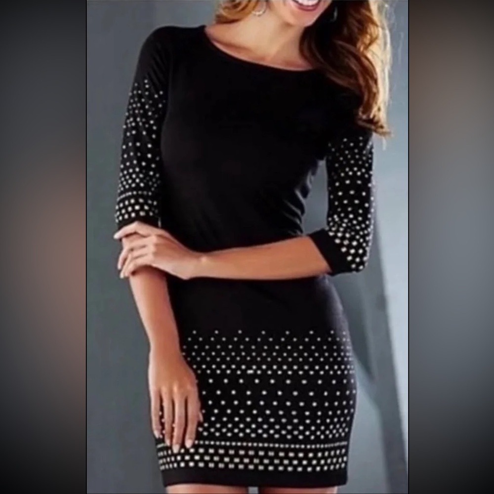 Venus black mini dress